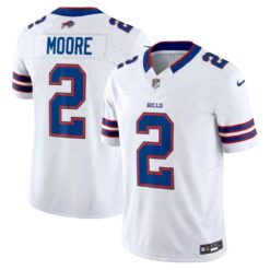 D.J. Moore Buffalo Bills White Away Vapor F.U.S.E Limited Jersey - All Stitched