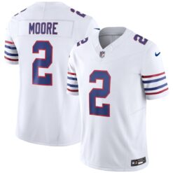 D.J. Moore Buffalo Bills White Alternate Vapor F.U.S.E Limited Jersey - All Stitched