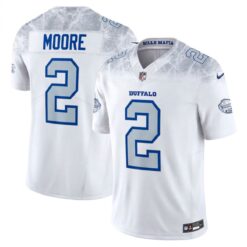 D.J. Moore Buffalo Bills White Rivalries Collection Vapor F.U.S.E Limited Jersey - All Stitched