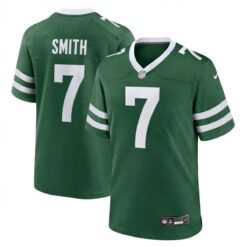 Geno Smith New York Jets Green Home Game Jersey - All Stitched