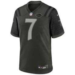 Alternative view of Geno Smith New York Jets Gotham Green Rivalries Collection Game Jersey - All Stitched