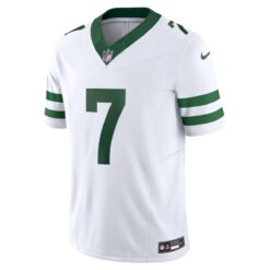Alternative view of Geno Smith New York Jets White Away Vapor F.U.S.E Limited Jersey - All Stitched