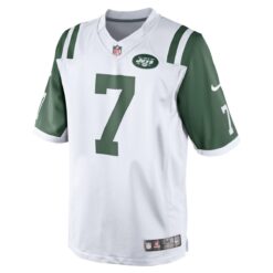 Alternative view of Geno Smith New York Jets White Game Jersey - All Stitched