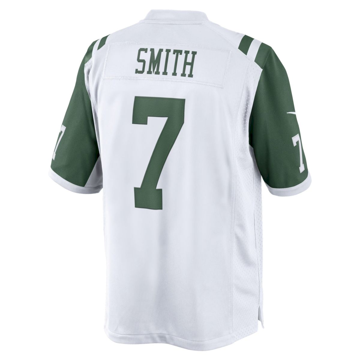 Geno Smith New York Jets White Game Jersey - All Stitched - Image 3