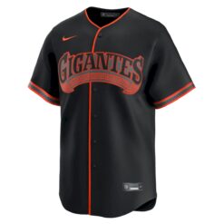 Alternative view of Custom San Francisco Giants Black Gigantes Alternate Limited Jersey - All Stitched