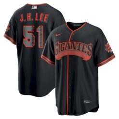 Jung Hoo Lee San Francisco Giants Black Gigantes Alternate Jersey - All Stitched
