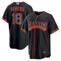 Rafael Devers San Francisco Giants Black Gigantes Alternate Jersey - All Stitched
