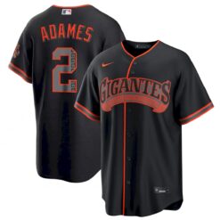 Willy Adames San Francisco Giants Black Gigantes Alternate Jersey - All Stitched