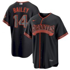 Patrick Bailey San Francisco Giants Black Gigantes Alternate Jersey - All Stitched