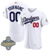 Custom Los Angeles Dodgers White 2026 Gold Collection Limited Jersey - All Stitched