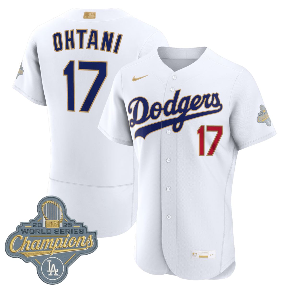 Shohei Ohtani Los Angeles Dodgers White 2026 Gold Collection Limited Jersey - All Stitched