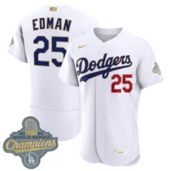 Tommy Edman Los Angeles Dodgers White 2026 Gold Collection Limited Jersey - All Stitched