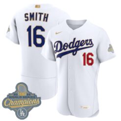 Will Smith Los Angeles Dodgers White 2026 Gold Collection Limited Jersey - All Stitched