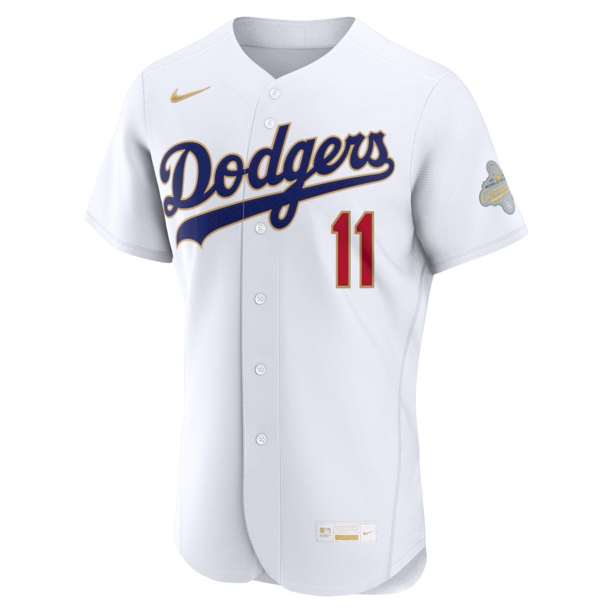 Roki Sasaki Los Angeles Dodgers White 2026 Gold Collection Limited Jersey - All Stitched - Image 2