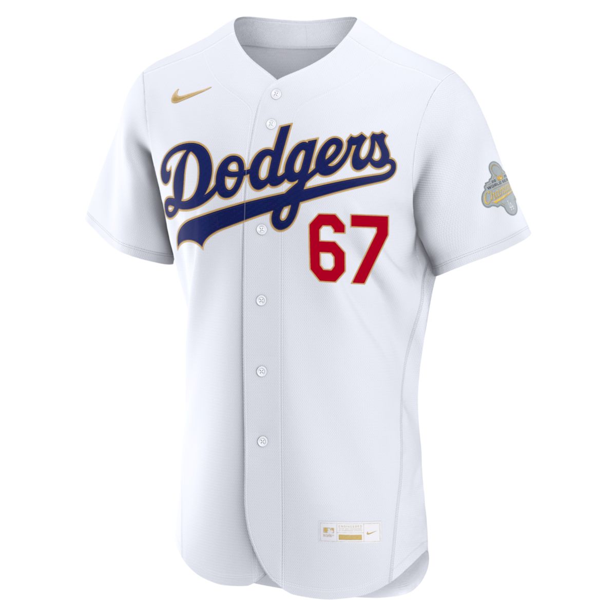 Vin Scully Los Angeles Dodgers White 2026 Gold Collection Limited Jersey - All Stitched - Image 2