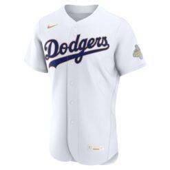 Alternative view of Los Angeles Dodgers White 2026 Gold Collection Limited Jersey - All Stitched
