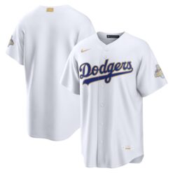Los Angeles Dodgers White 2026 Gold Collection Jersey - All Stitched
