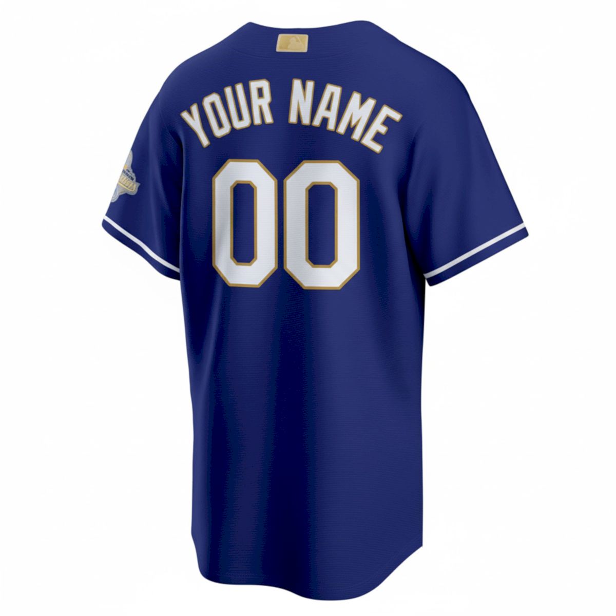 Custom Los Angeles Dodgers Royal 2026 Gold Collection Jersey - All Stitched - Image 3