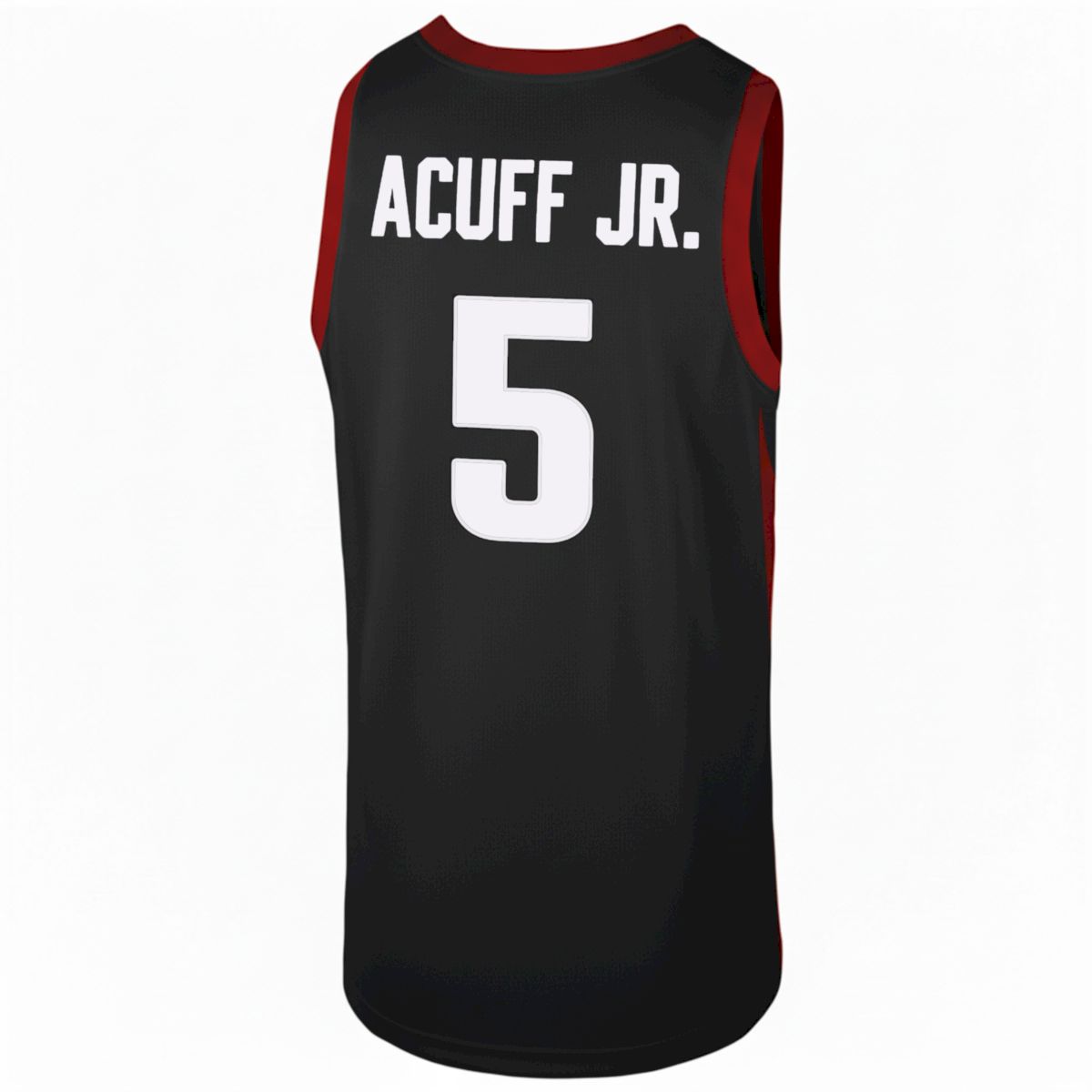 Darius Acuff Jr. Arkansas Razorbacks Basketball Black Game Jersey w/ SEC Patch - All Stitched - Image 3