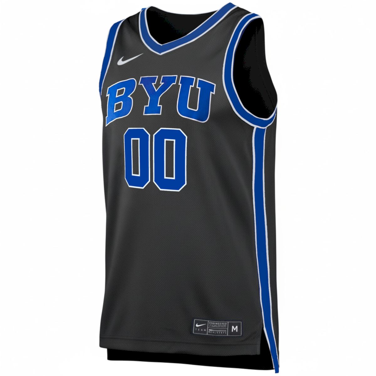 Custom BYU Cougars Basketball Black Third Game Jersey - All Stitched - Image 2