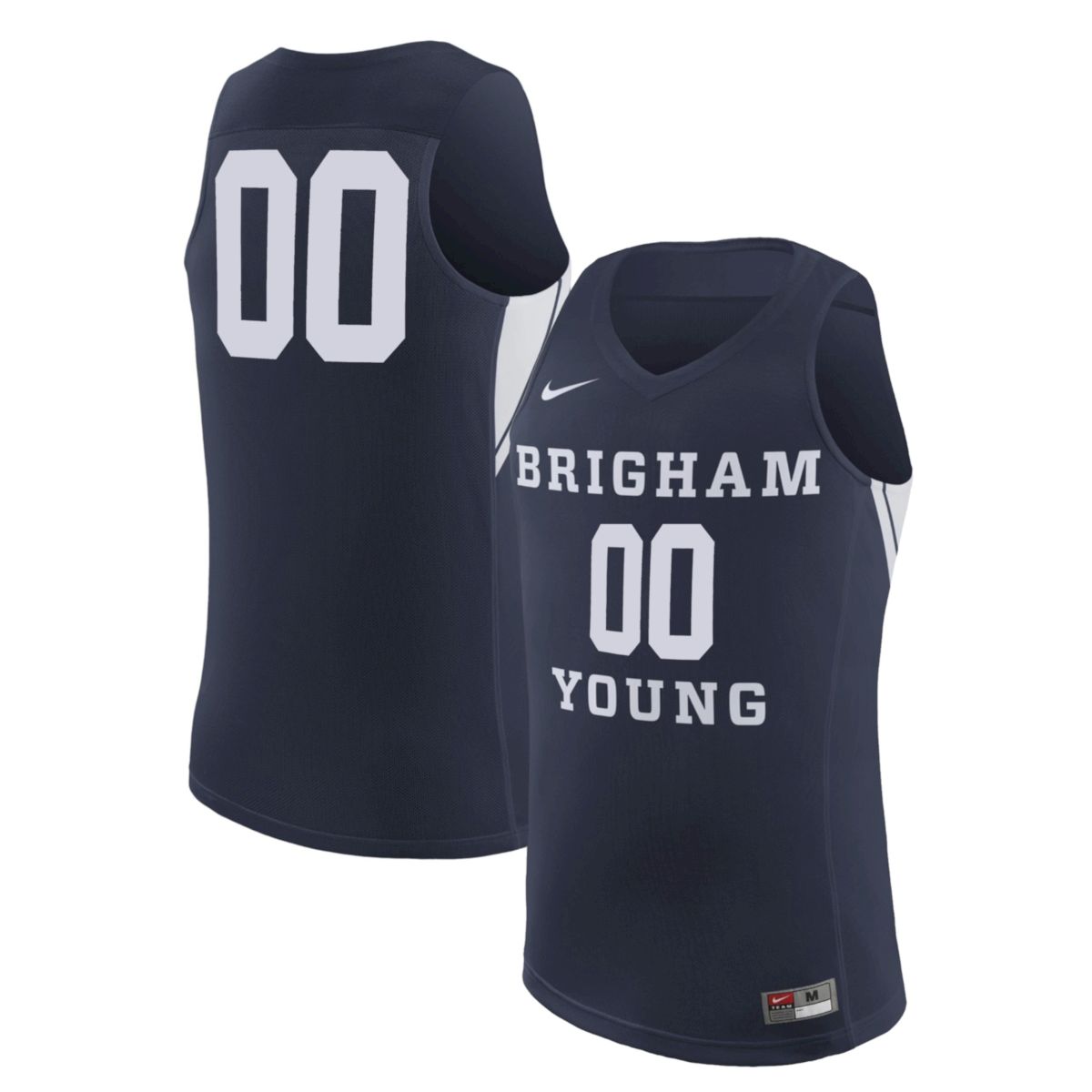 Custom BYU Cougars Basketball Navy Jersey - All Stitched