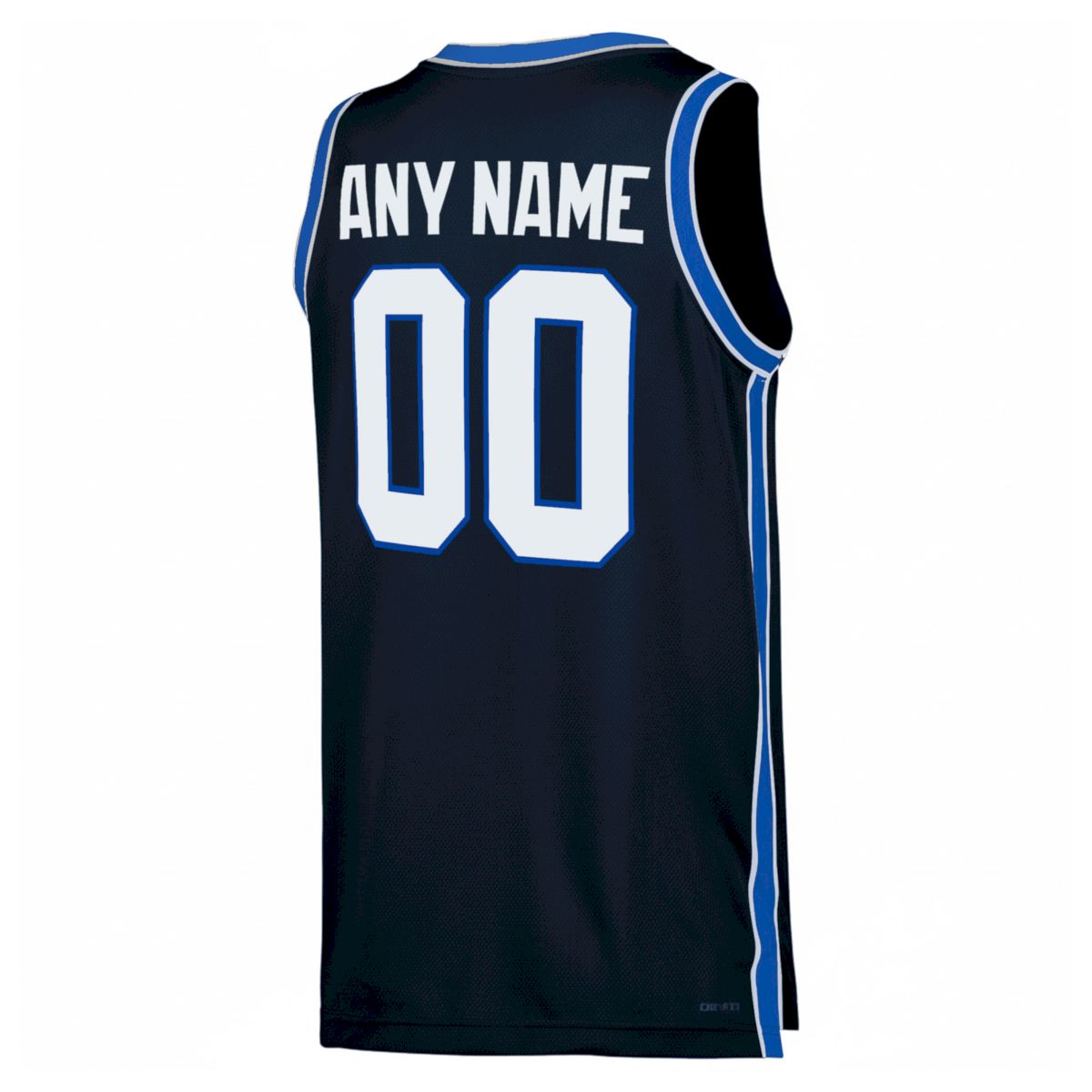 Custom BYU Cougars Basketball Navy Alternate Game Jersey w/ XII Patch - All Stitched - Image 3
