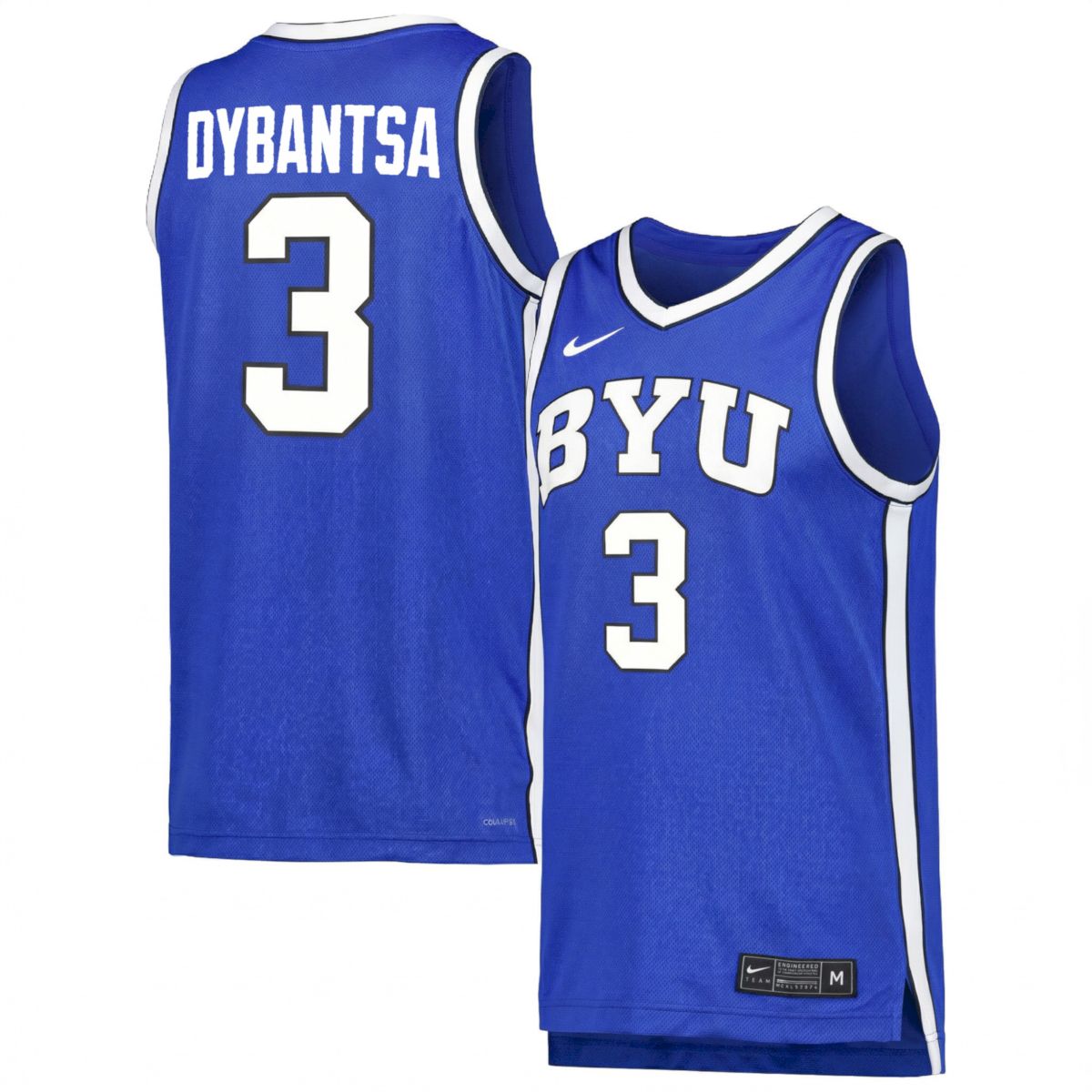 AJ Dybantsa BYU Cougars Basketball Royal Home Game Jersey - All Stitched