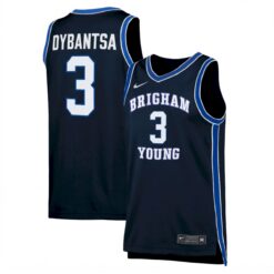 AJ Dybantsa BYU Cougars Basketball Navy Alternate Game Jersey - All Stitched