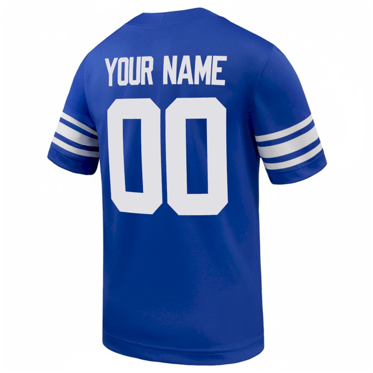 Custom BYU Cougars Football Royal Home Game Jersey - All Stitched - Image 3
