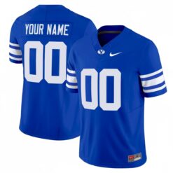 Custom BYU Cougars Football Royal Home Vapor F.U.S.E Limited Jersey - All Stitched