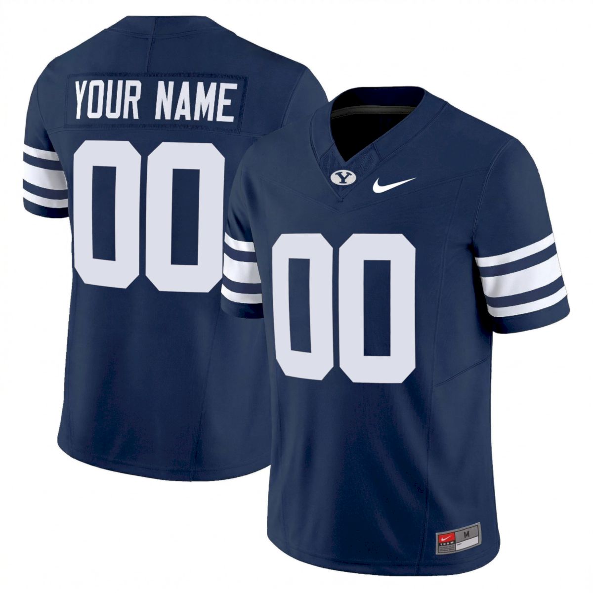 Custom BYU Cougars Football Navy Alternate Vapor F.U.S.E Limited Jersey - All Stitched