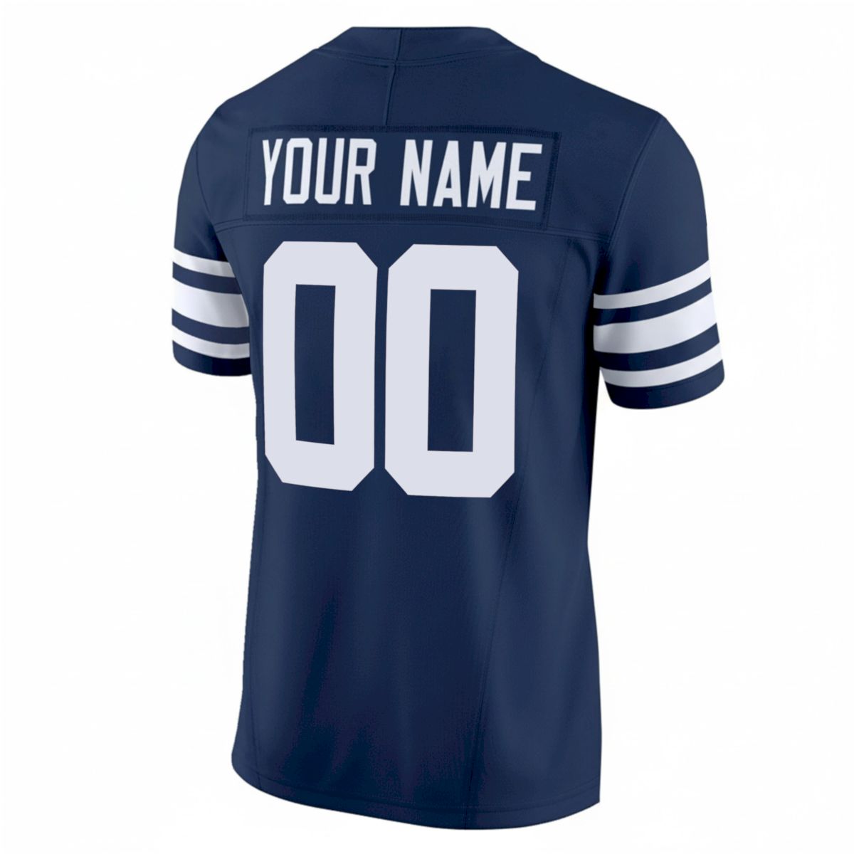 Custom BYU Cougars Football Navy Alternate Vapor F.U.S.E Limited Jersey - All Stitched - Image 3