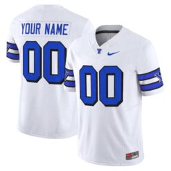 Custom BYU Cougars Football White 1996 Throwback Vapor F.U.S.E Limited Jersey - All Stitched