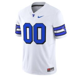 Alternative view of Custom BYU Cougars Football White 1996 Throwback Vapor F.U.S.E Limited Jersey - All Stitched