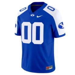 Alternative view of Custom BYU Cougars Football Royal Alternate Vapor F.U.S.E Limited Jersey - All Stitched
