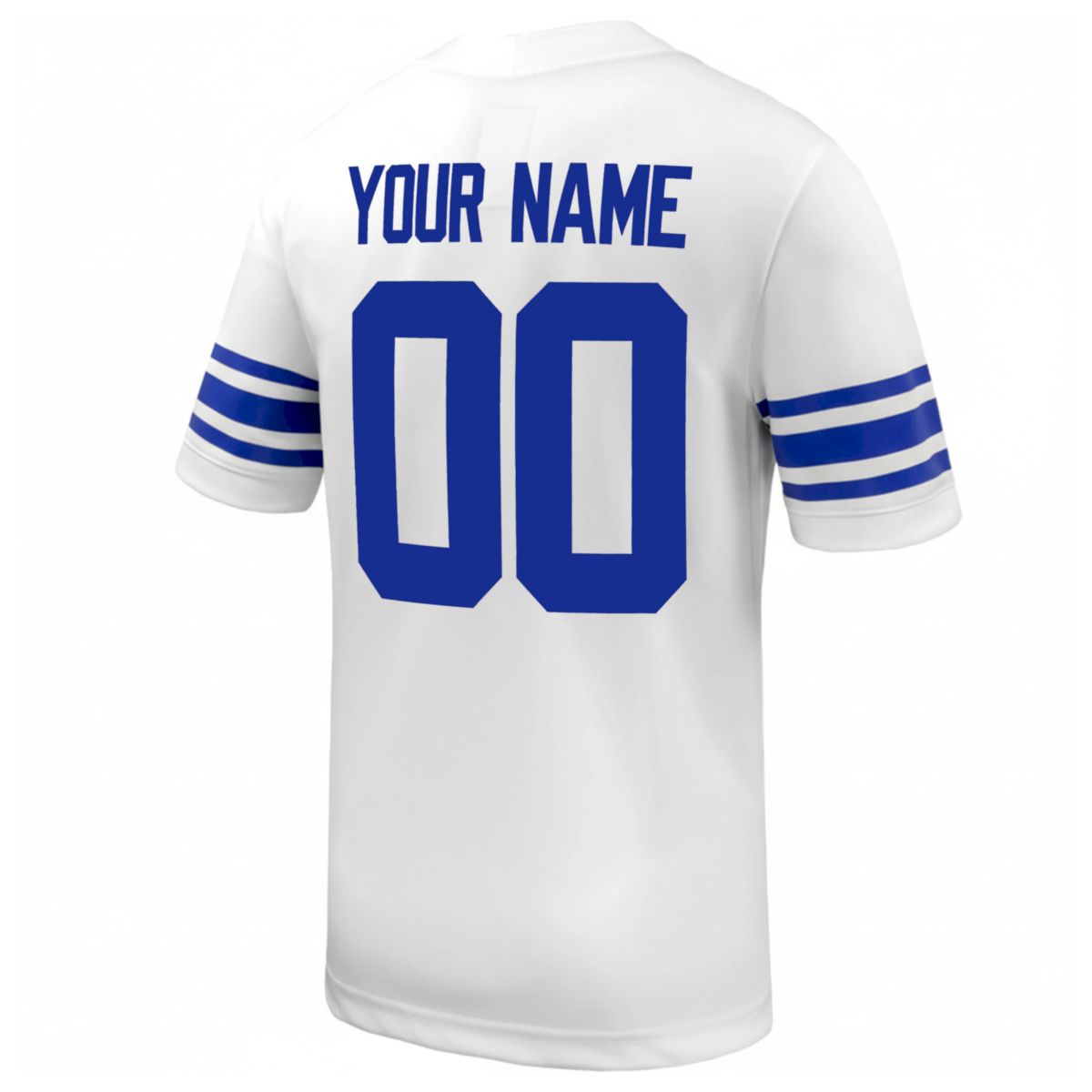 Custom BYU Cougars Football White Away Game Jersey w/ XII Patch - All Stitched - Image 3