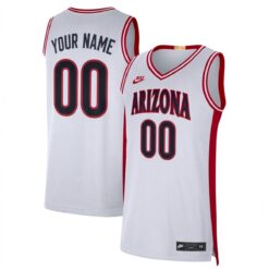 Custom Arizona Wildcats Basketball White Limited Retro Jersey - All Stitched