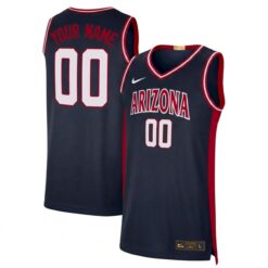 Custom Arizona Wildcats Basketball Navy Limited Retro Jersey - All Stitched