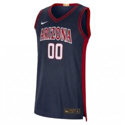 Alternative view of Custom Arizona Wildcats Basketball Navy Limited Retro Jersey - All Stitched