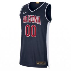 Alternative view of Custom Arizona Wildcats Basketball Navy Limited Jersey - All Stitched