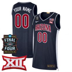 Custom Arizona Wildcats Basketball 2026 Final Four Navy Limited Jersey - All Stitched