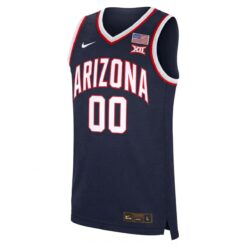 Alternative view of Custom Arizona Wildcats Basketball 2026 Final Four Navy Jersey - All Stitched