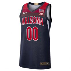Alternative view of Custom Arizona Wildcats Basketball 2026 Final Four Navy Red Jersey - All Stitched