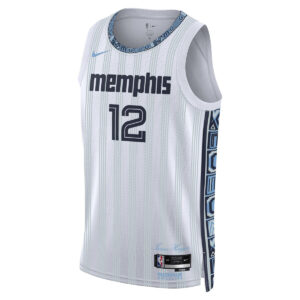 Alternative view of Ja Morant Memphis Grizzlies Grey 2025/26 City Edition Jersey - All Stitched