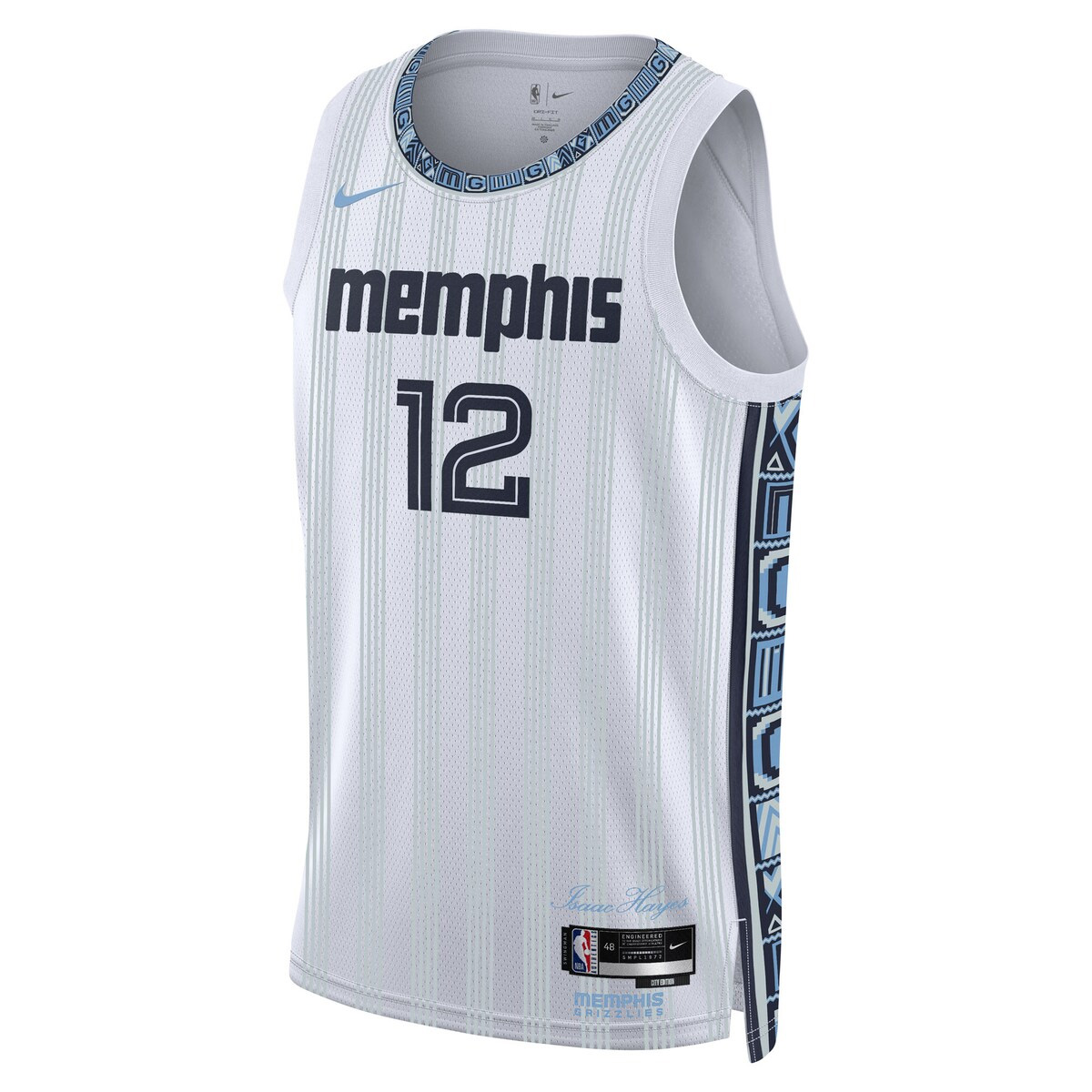 Ja Morant Memphis Grizzlies Grey 2025/26 City Edition Jersey - All Stitched - Image 2