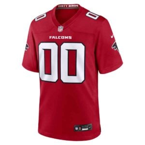 Alternative view of Custom Atlanta Falcons Red Game Jersey - All Stitched