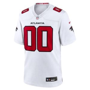 Alternative view of Custom Atlanta Falcons White Game Jersey - All Stitched