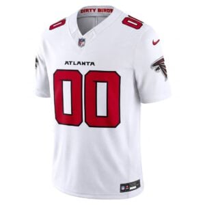 Alternative view of Custom Atlanta Falcons White Vapor F.U.S.E Limited Jersey - All Stitched