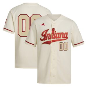 Custom Indiana Hoosiers Baseball Cream Jersey - All Stitched