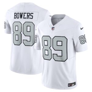 Brock Bowers Las Vegas Raiders Alternate White Vapor F.U.S.E. Limited Jersey - All Stitched